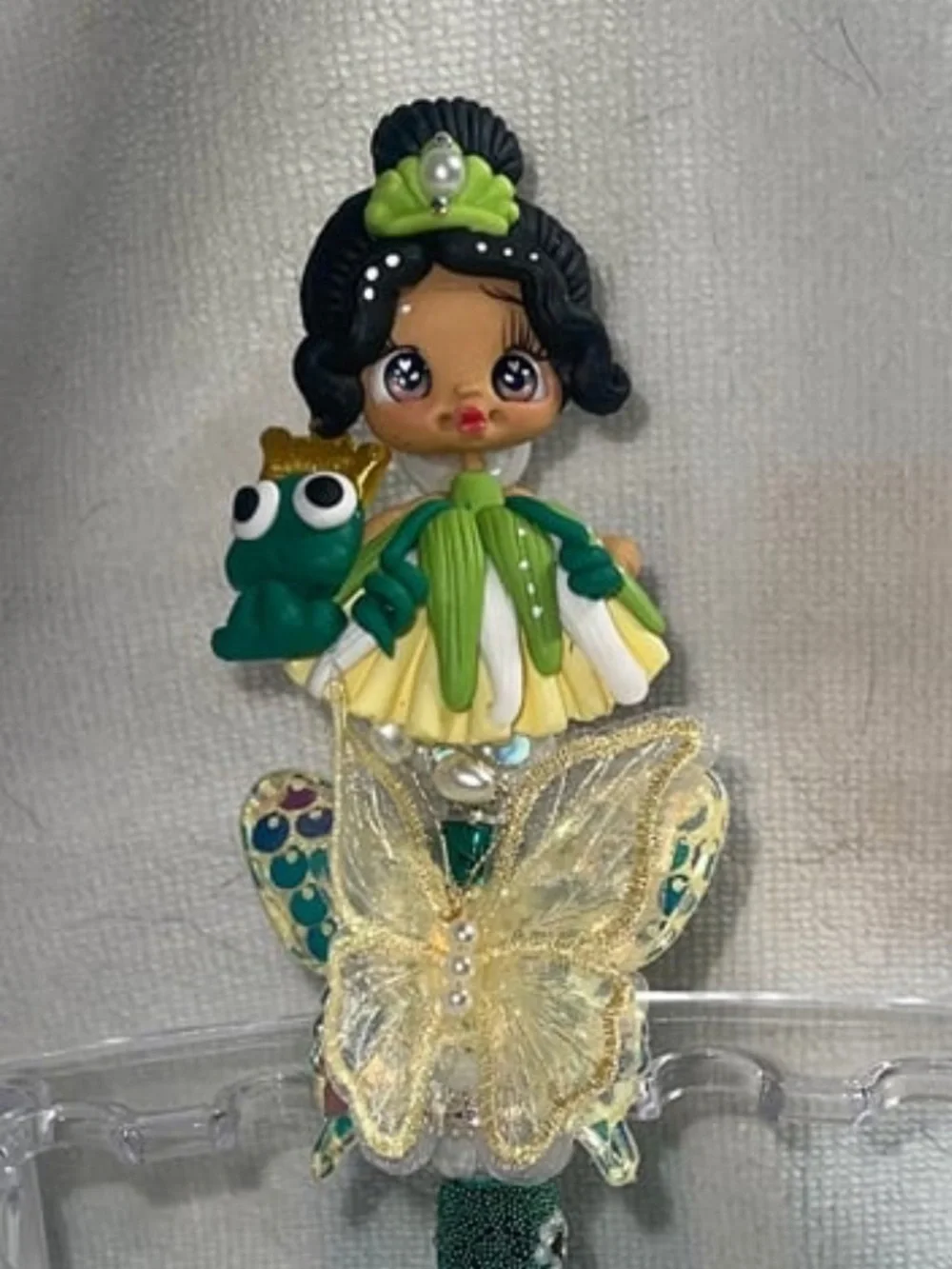 Princess Tiana clay figure Pen